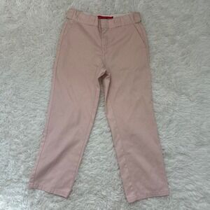 Vintage Coquette Barbie Glam Dickies pink straight leg trousers